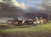 Theodore   Gericault The Derby at Epsom in 1821 (mk05) USA oil painting artist
